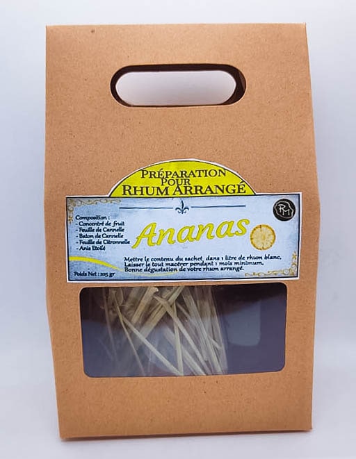 préparation rhum arranger ananas
