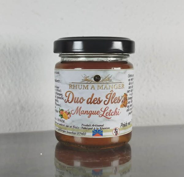 Duo des Iles blanche Gelée de Rhum Arranger Mangue Letchi